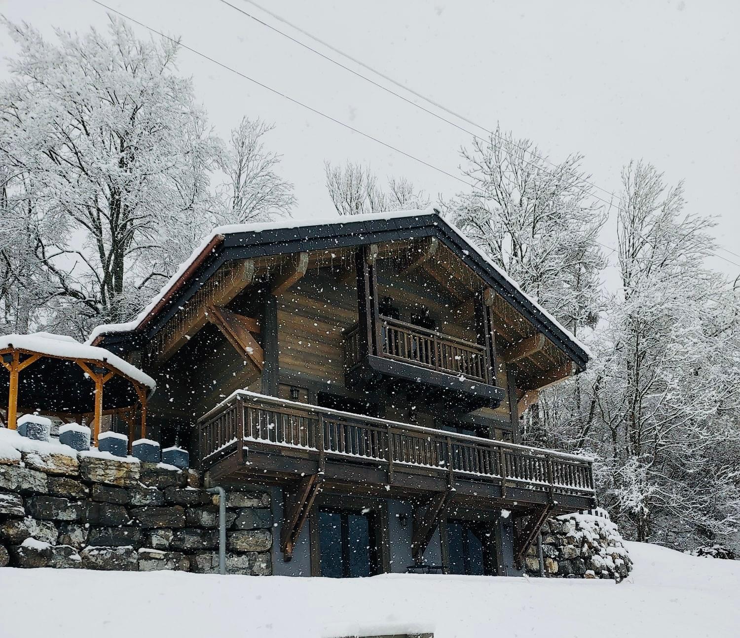 Вілла Chalet Du Bonheur Bonnevaux  Екстер'єр фото